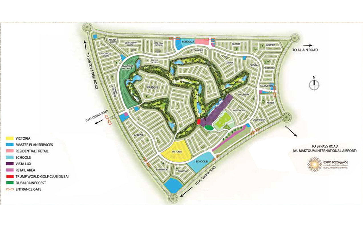 Hajar Villas Master Map